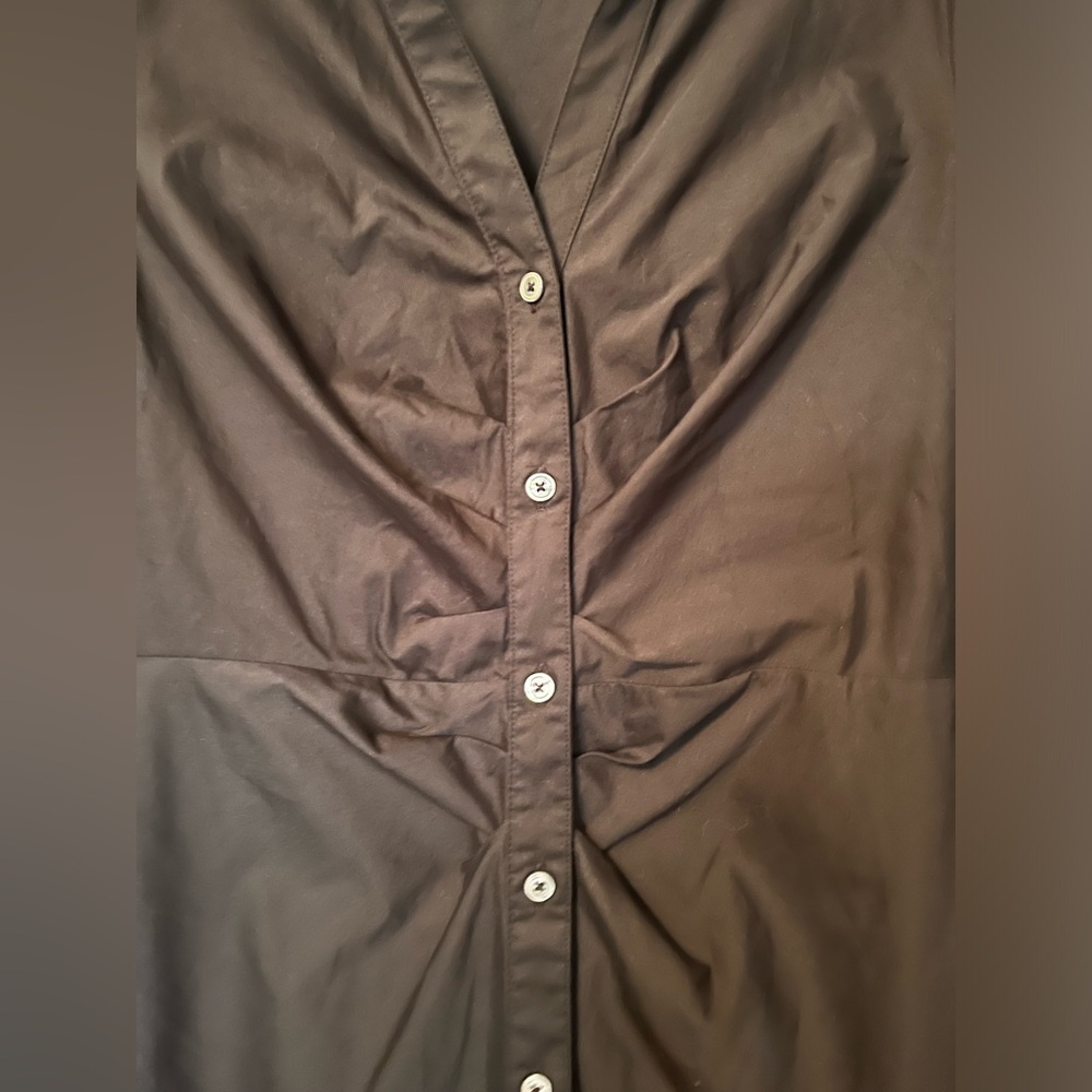 UNTUCKit Black Long Sleeve Button-Down Dress Size 4 - Picture 2 of 5